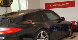 Lettrage Porsche Aluminium